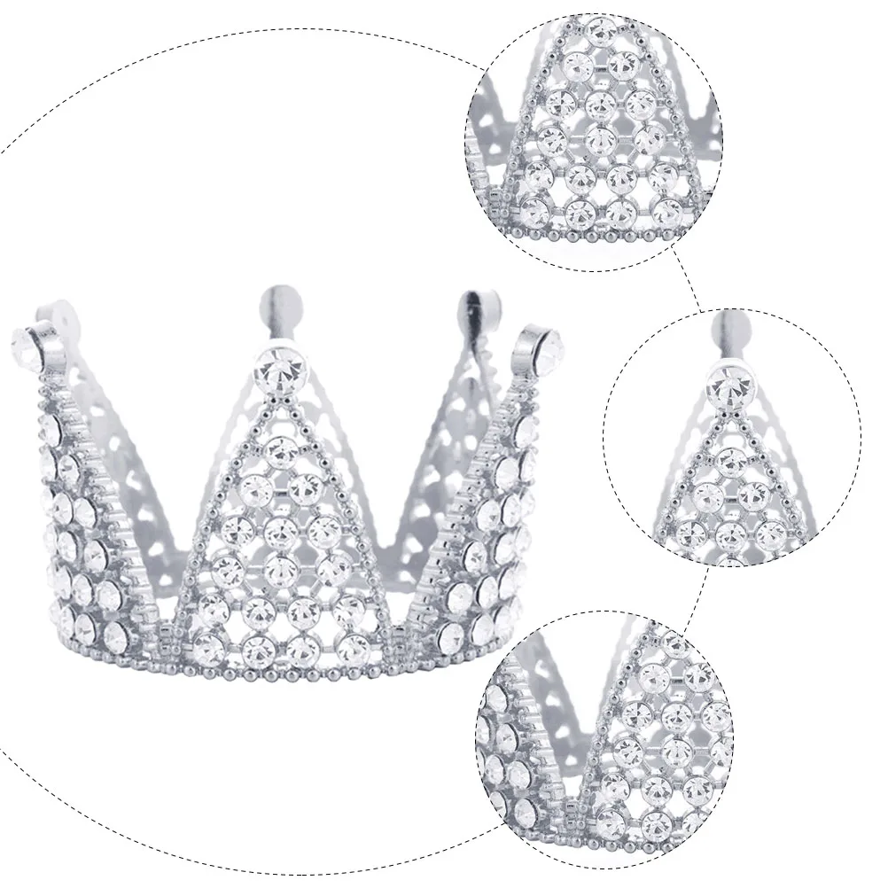

Crown Shape Cake Decorations Food Safe Ornament Party Supplies Bridal Headdress Wedding Hair Decor For Cupcake Muffin Desserts