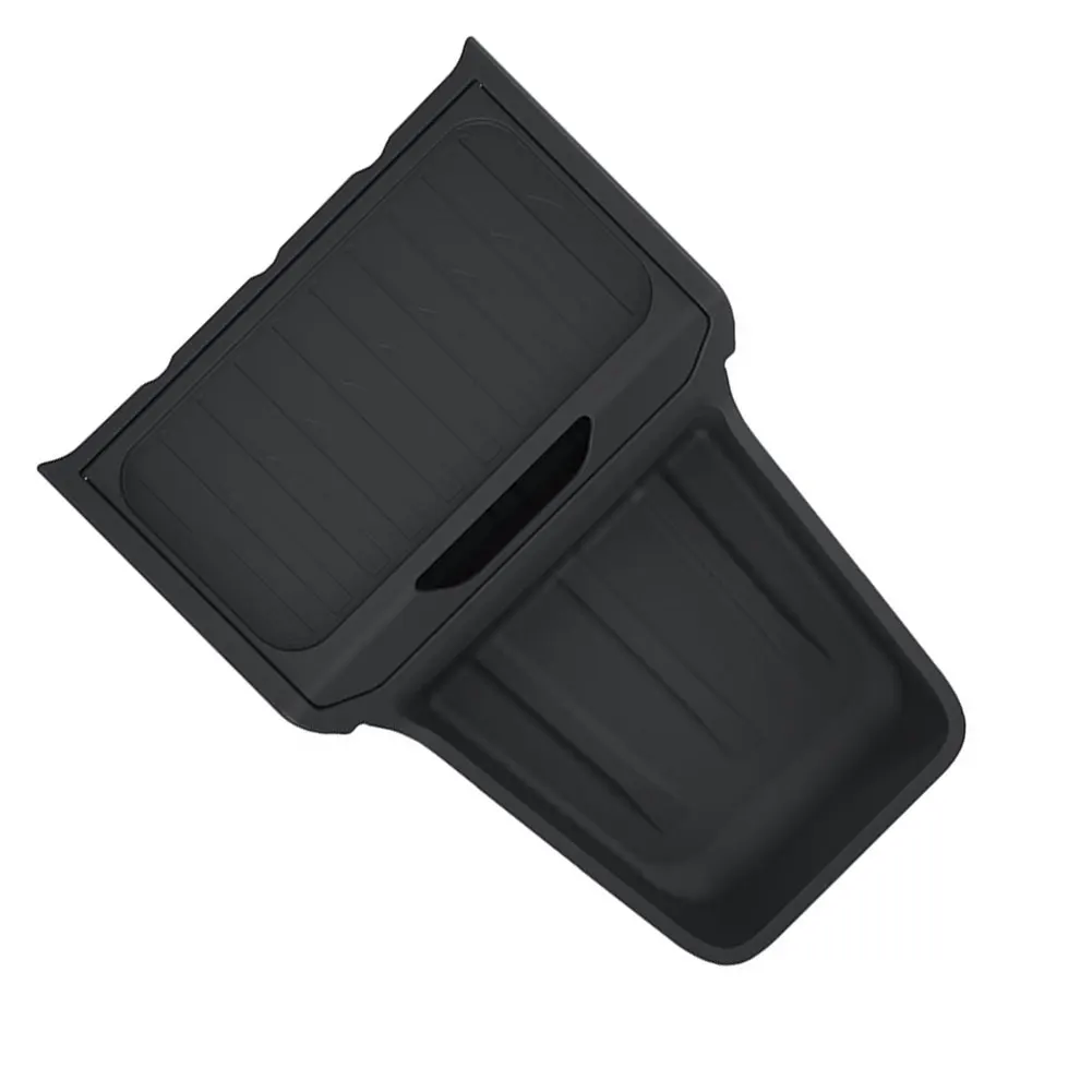 2025 For Tesla For Model Y For Juniper Center Console Storage Box Black TPE Organizer Tray For Custom Fit Interior Accessorie