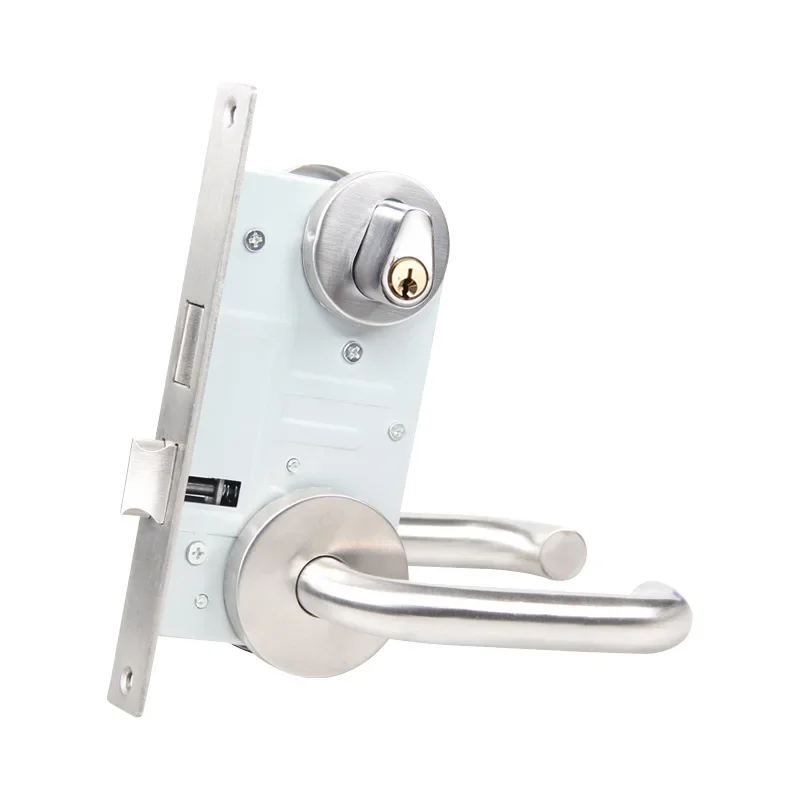 304-stainless-steel-solid-handle-fireproof-lock-fireproof-door-lock-channel-lock