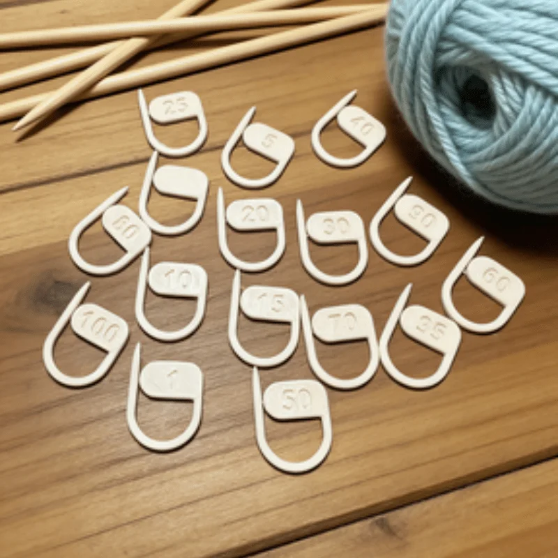 16PCS Digital Knitting Markers, Anti-Fall Counting Stitch Markers For Knitting Needles & Crochet Hooks, Handmade Yarn Craft Auxi