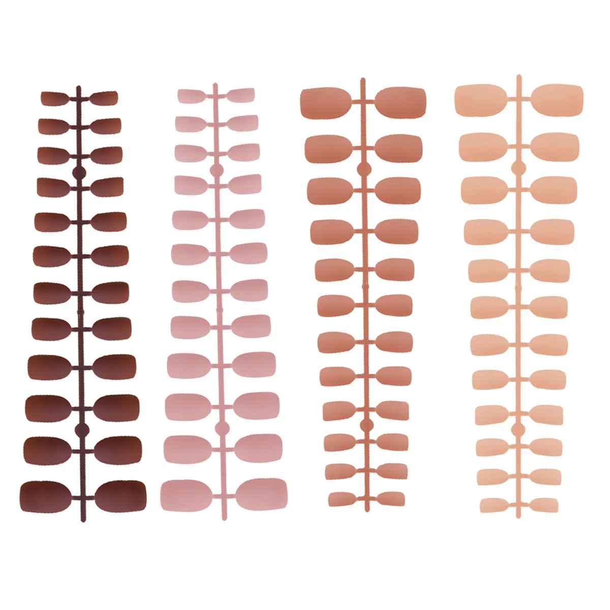 96 قطعة من ملصقات الأظافر غير اللامعة، مجموعة كاملة من ملصقات الأظافر المزيفة ذات المظهر الواقعي، سهلة الاستخدام لفن الأظافر لفكرة هدية المهرجانات النسائية #6