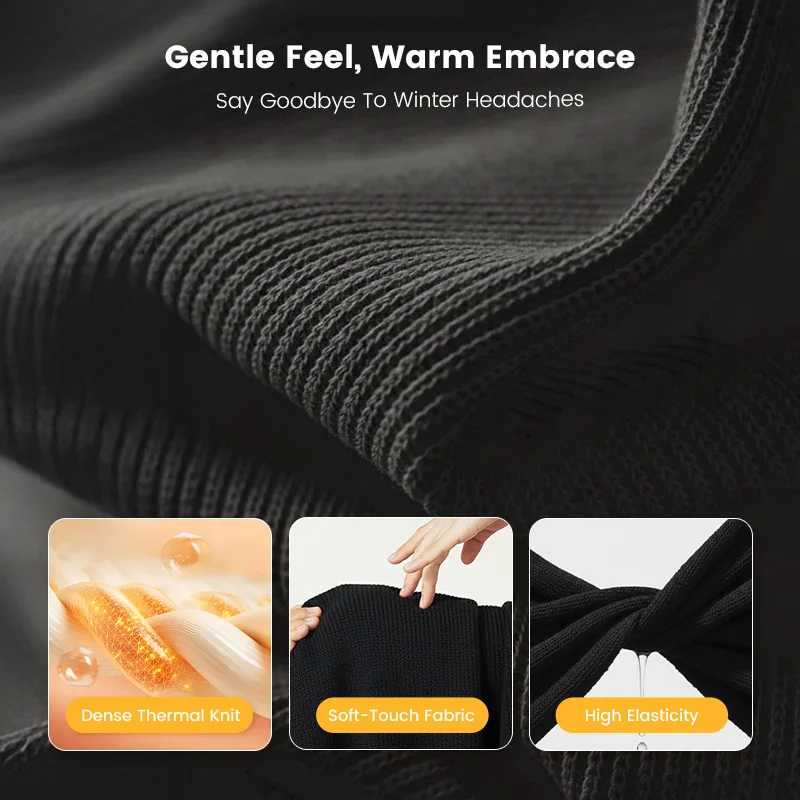 قبعة صغيرة بلوتوث قابلة لإعادة الشحن مع ضوء، قبعة شتوية دافئة للجنسين، قبعة محبوكة، 3 قبعات تعديل الضوء والعتاد #5