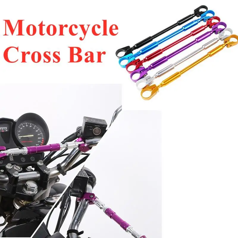 Universal 27.5CM  Motorcycle Handlebar Motorbike Adjustable Grips Handle Bar Steering Wheel Strengthen Aluminum Alloy Cross Bar