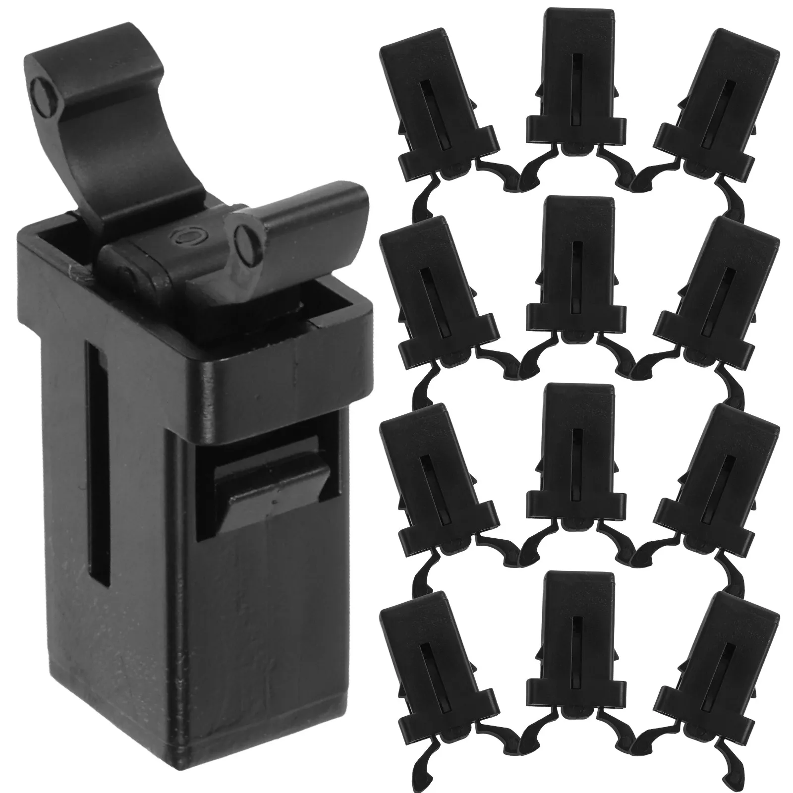 20Pcs Self-Locking Waste Bin Buckle Press Switch Trash Can Lock Replacement Lid Catch Garbage Lid Lock Spare Parts White