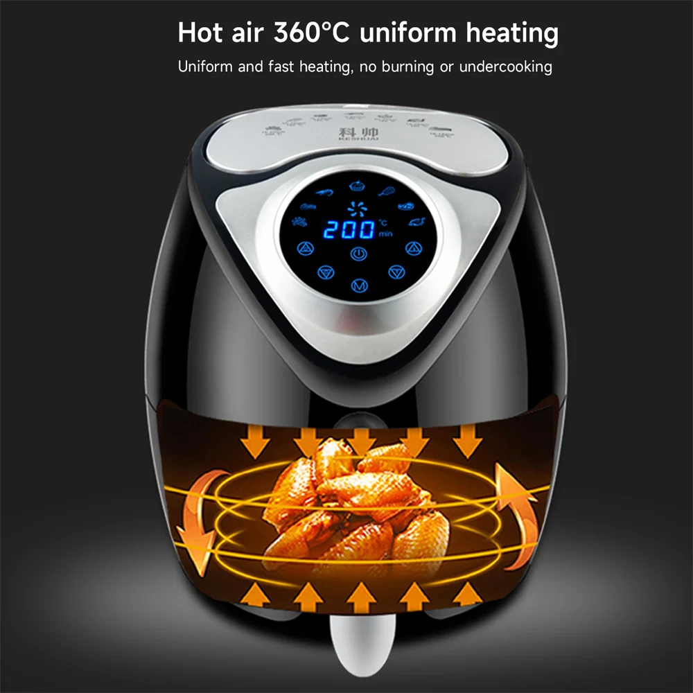 Large Capacity Air Fryer 5.5L Oil Free Electric Deepfrier