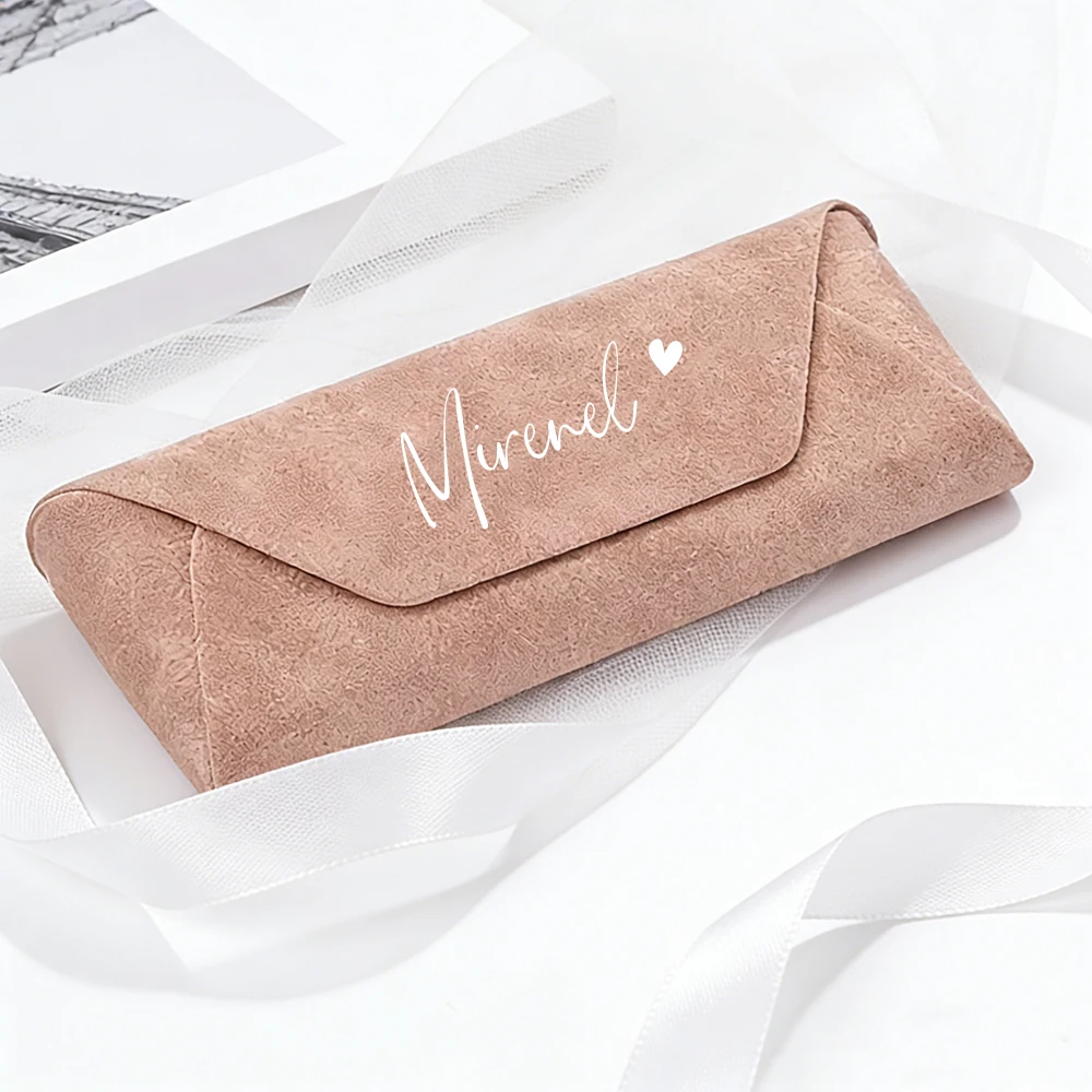 Personalized Faux Leather Glasses Case,Custom Name,Portable Durable Glasses Storage Bag,Unisex Glasses,Proposal,Christmas Gifts