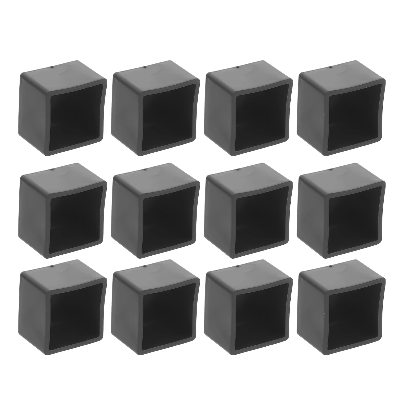 

12 Pcs Chair Leg Floor Protectors 35x35mm Furniture Table Covers Hardwood Mats Easy Install Plastic Durability Gifts