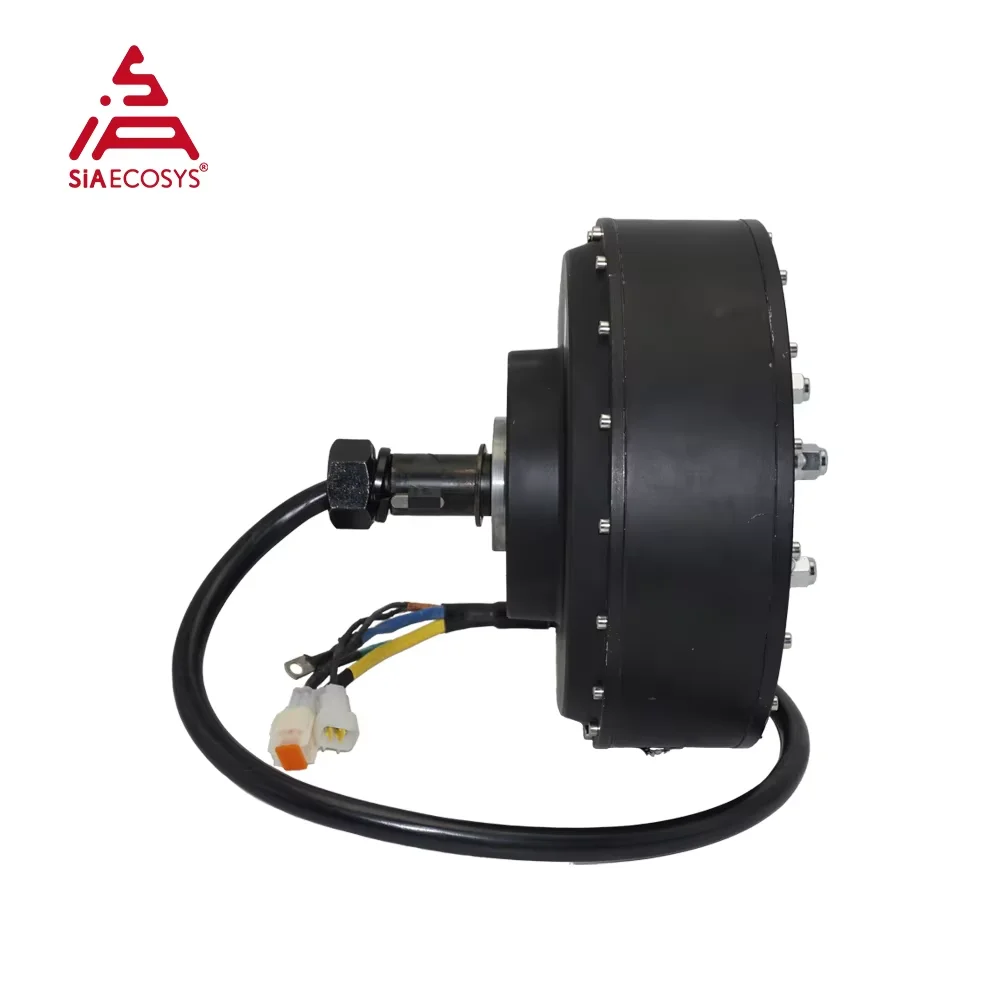 QSMOTOR QS273 50H V3 8000W 96V Single Shaft Hub Motor 110km/h for Electric Car EV Conversion