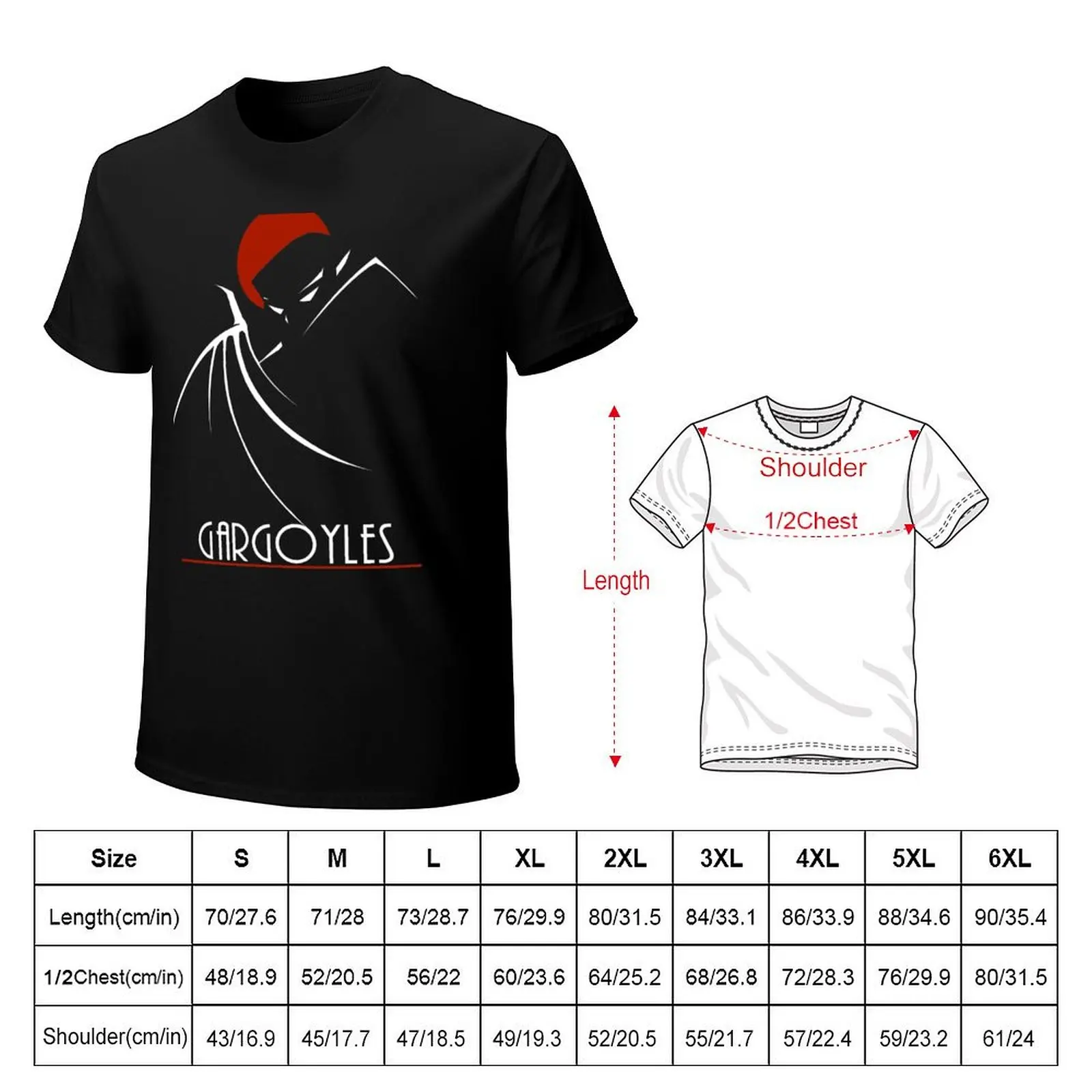 The Gargoyles Plaza T-Shirt quick-drying rapper graphic tees vintage summer clothes t shirt men