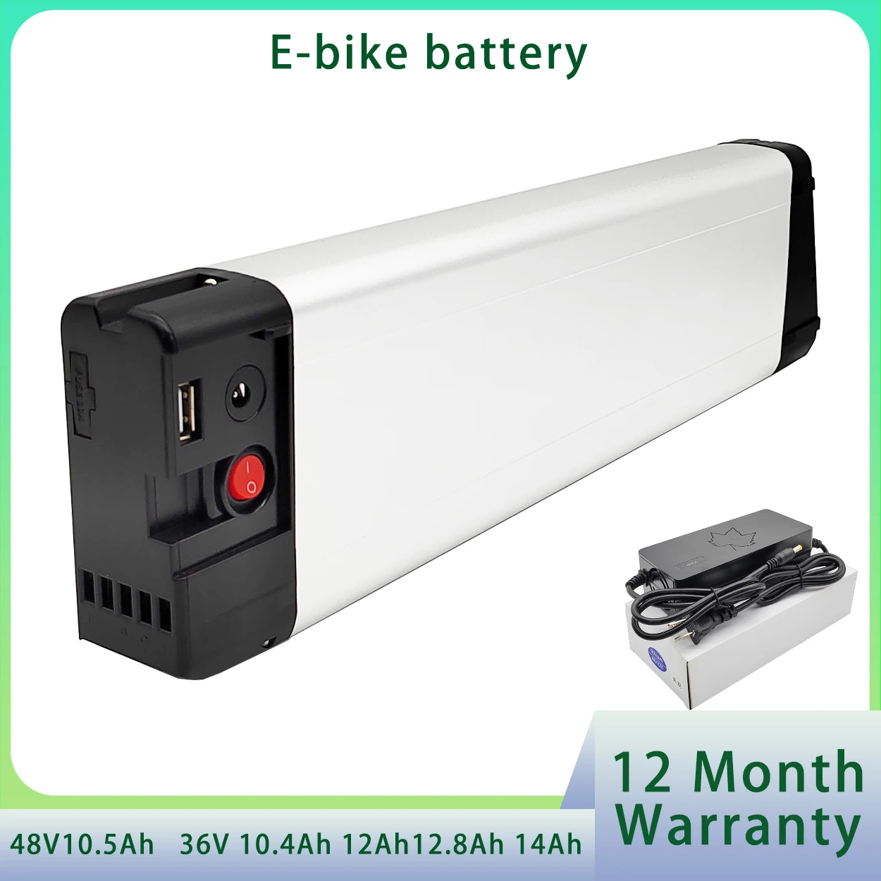 

48V 10.5Ah E-Joe Epik SE Folding Electric Bike Battery 36V 10.4Ah 12Ah 12.8Ah 14Ah E-Lux Sierra Foldable Fat Tire Ebike Battery