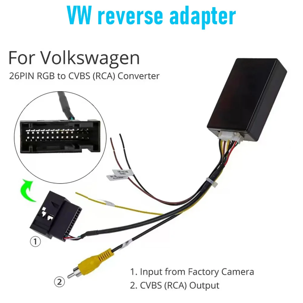 For VW original car camera adapter