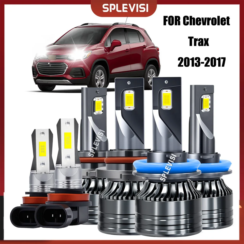 

2/6Pcs 6000K Led Lamp CSP Car Headlight 9005 H11 Auto Fog Light For Chevrolet Trax 2013-2023 2014 2015 2016 2017 2018 2019 2020