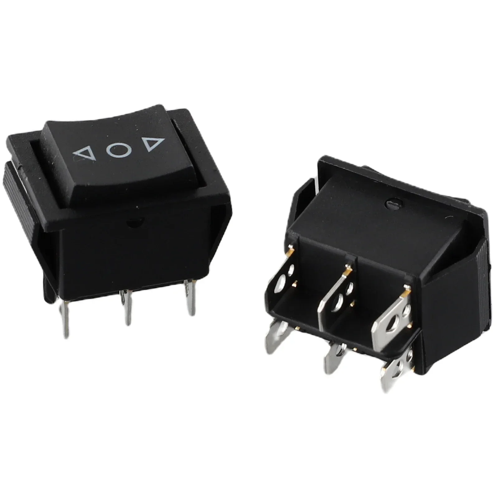 Supplies Accessories Rocker Switch 6 Pin terminals Black Double pole/throw Electrical For car motorcycle boat Mini Part