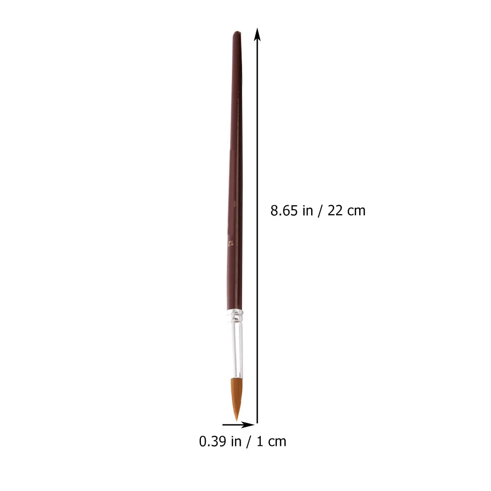 مجموعة فرش طلاء فنية بمقبض خشبي مكونة من 24 قطعة، مجموعة فرش رسم بالألوان المائية المدببة، أدوات رسم زيت الغواش