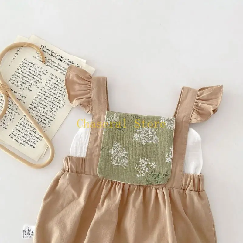 E7CE 4 طبقات من منشفة العرق الطفل لطفل الأطفال المولود الجديد