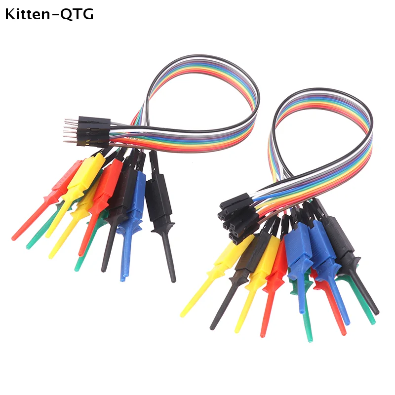 Hot sale 20CM High Efficiency Test Hook Clip Logic Analyzer Cable Gripper Probe Test Clamp Kit For Chips Pins Connecting Testing