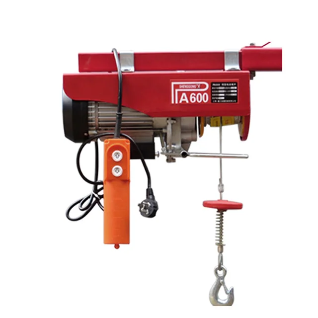 

Mini Portable Electric Hoist Pa600 PA800 Pa1000 Pa1200 500kg 1ton Small Crane Electric Hoist Winch