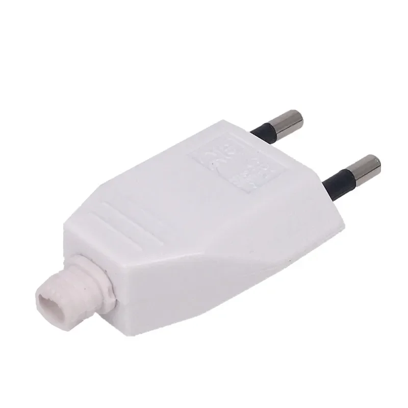 Rewirable（4.0mm) European Plug 250V 2.5A CE 2 Pin Wireless Male Plug For DIY Power Cord