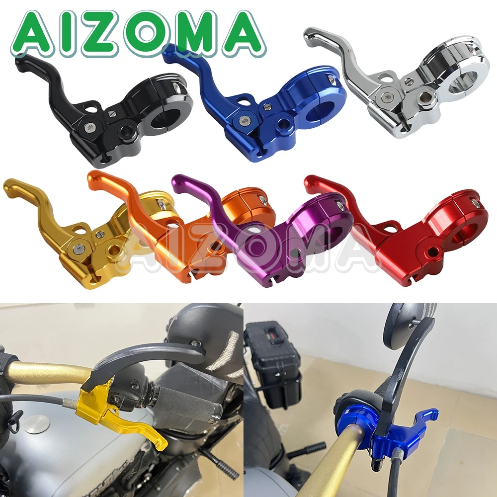 

25mm 1" Easier Pull Hand Lever Stunt Handlebar Front Clutch Levers For Harley Softail Fat Boy FLFB FLSTF/I 114 FLFBS FXFBS 2018+