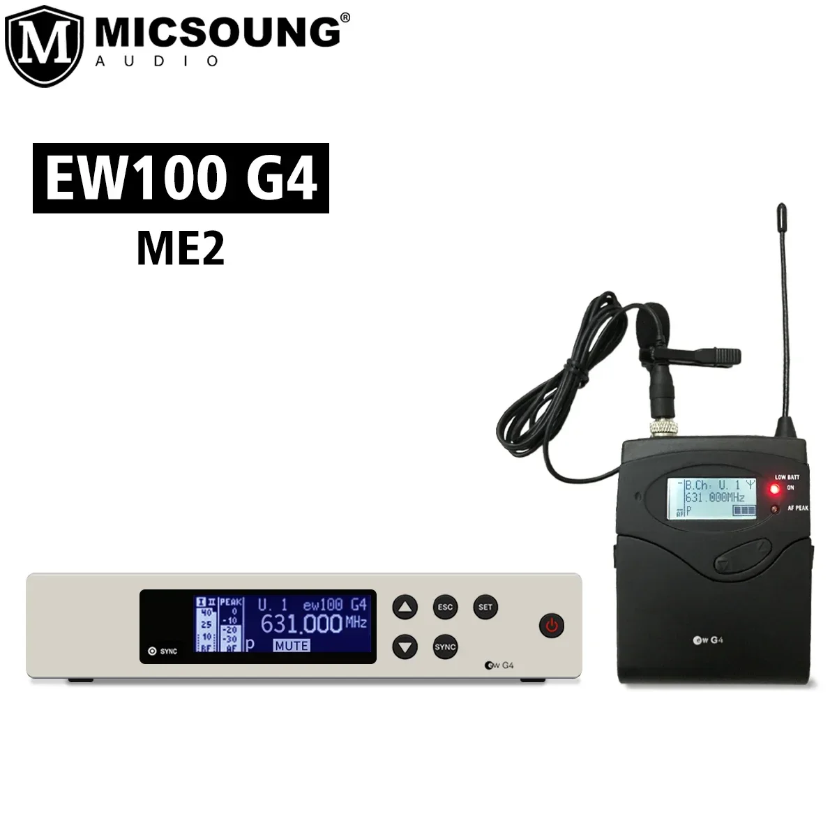 EW 100 G4 ME2 Versatile Wireless Clip-on Omni-directional Microphone System for Sennheiser Hands-free Singing Karaoke Speech