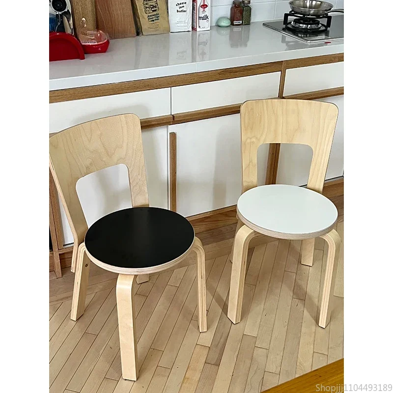 

Nordic Furniture Solid Wood Dining Chair Small Desk Dining Room Cafe Chair