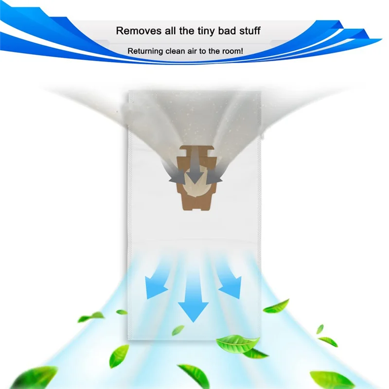 N98R 10 قطعة أكياس الغبار للمكنسة الكهربائية كيربي سنتريا G7E/G10/G10E/G5/G6/KY10/MK2/MK3 205811 , 205814   كيس النفايات المفرغ