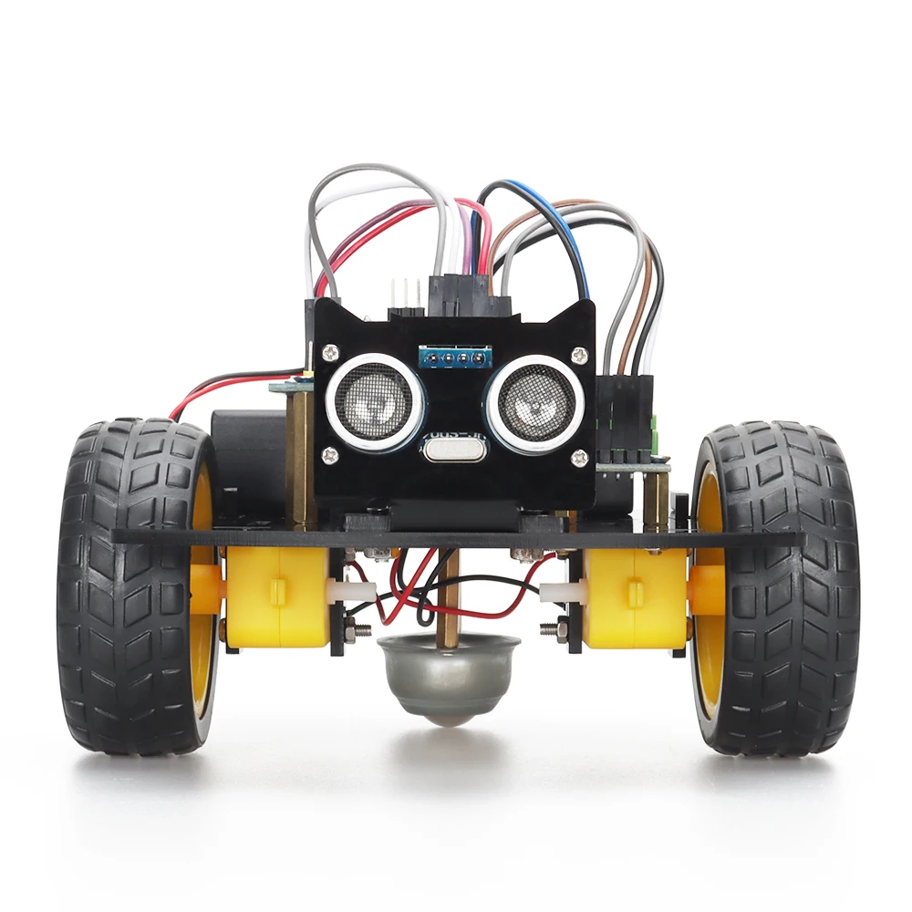 Tscinbuny 2WD Smart Robot Car Kit for Arduino Programming Project Easy to Assemble Robotic Electronic Educational Learning Kits