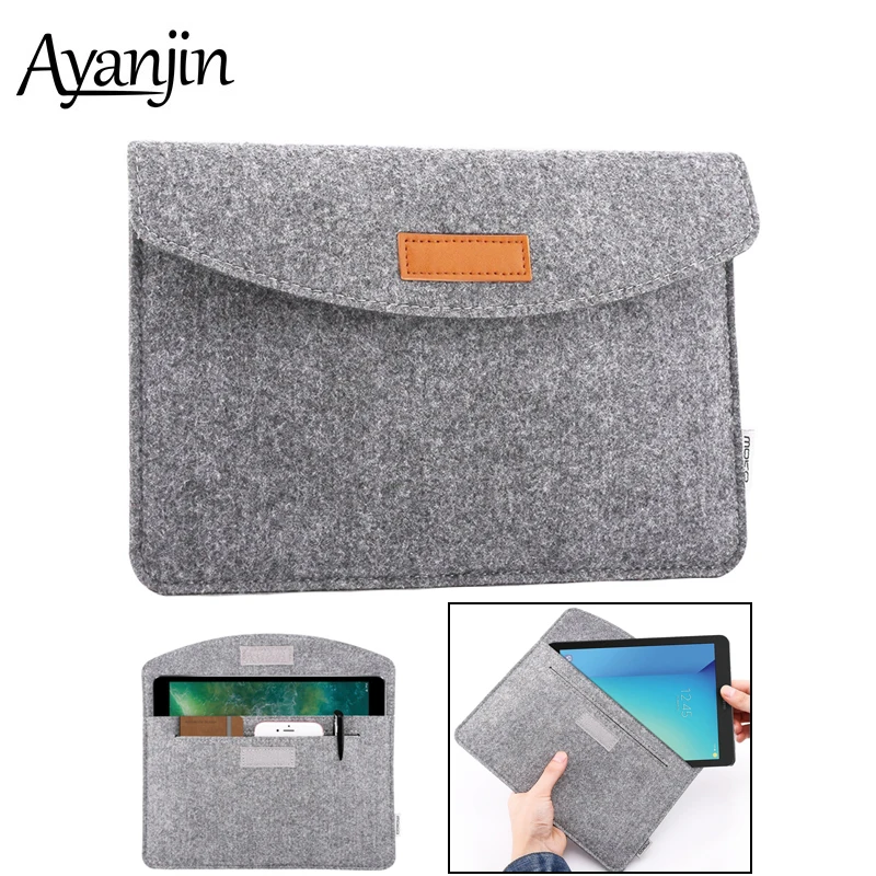 New Slim Wool Felt Fabric Tablet Case For Samsung Galaxy Tab A7 2020 Case SM-T500 SM-T505 SM-T507 10.5inch Sleeve Bag Pouch Capa