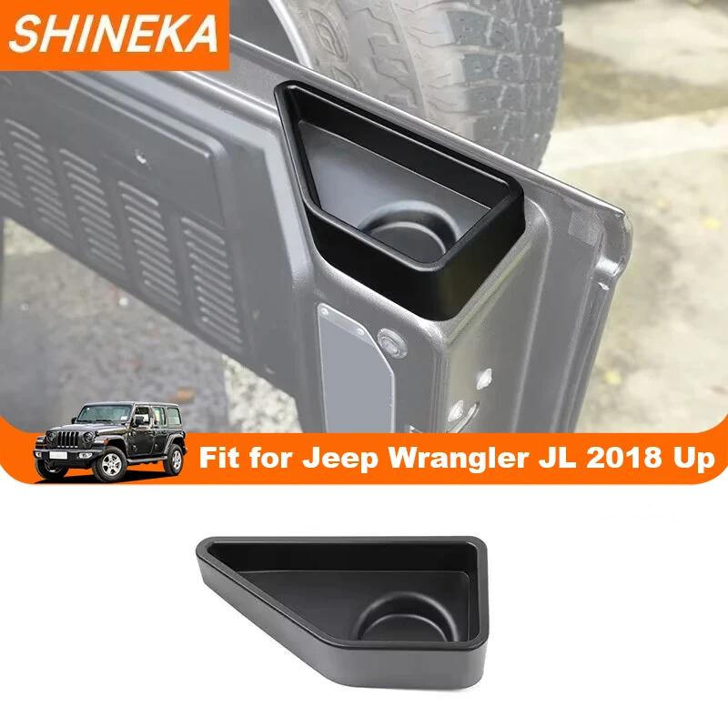 SHINEK Stowing Tidying For Jeep Wrangler JL 2018 2019 2020 2021 Up Car Trunk Tailgate Storage Box Organizer Tray Accessories