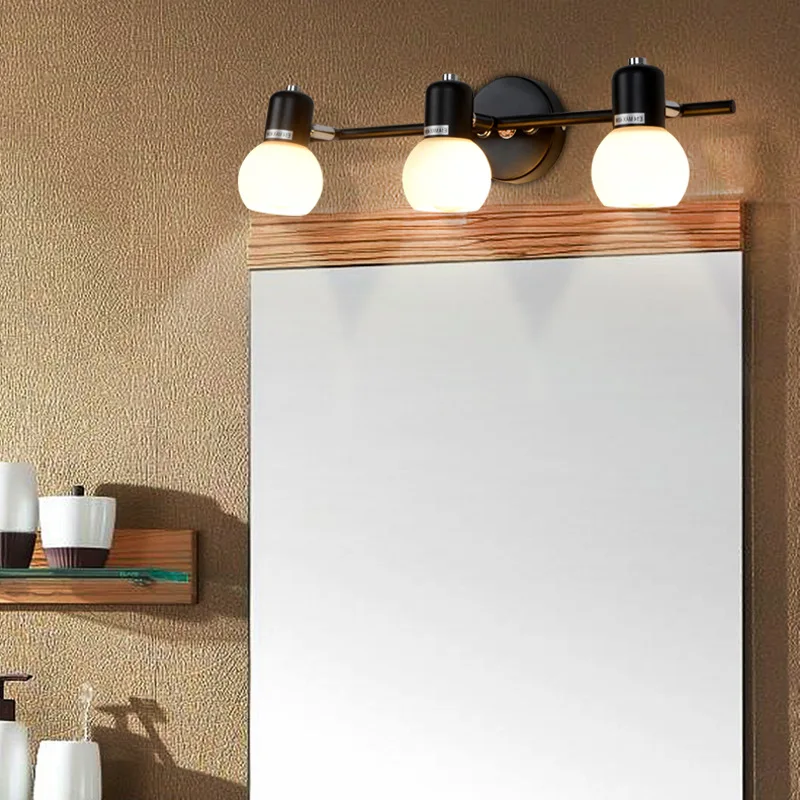 American LED Mirror Front Lights Bathroom Vanity Cabinets Mirror Cabinet Lights Retro Bedroom Lighting Fixtures Front Lights