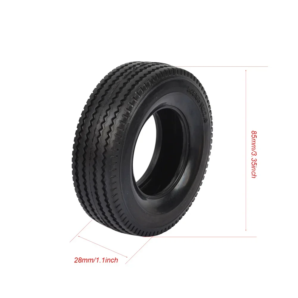 RC 1/14 Rubber Trailer Car Tires for 1:14 Tamiya Tractor Truck RC Climbing Trailer Car 1PCS