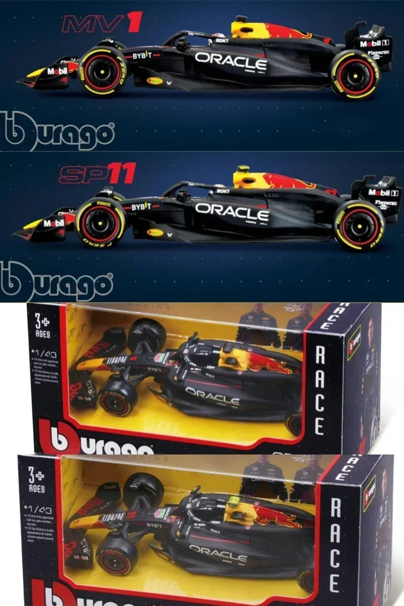 Bburago 1:43 Oracle RB Racing RB20 NO.1 Max  / NO.11 Sergio Model Car