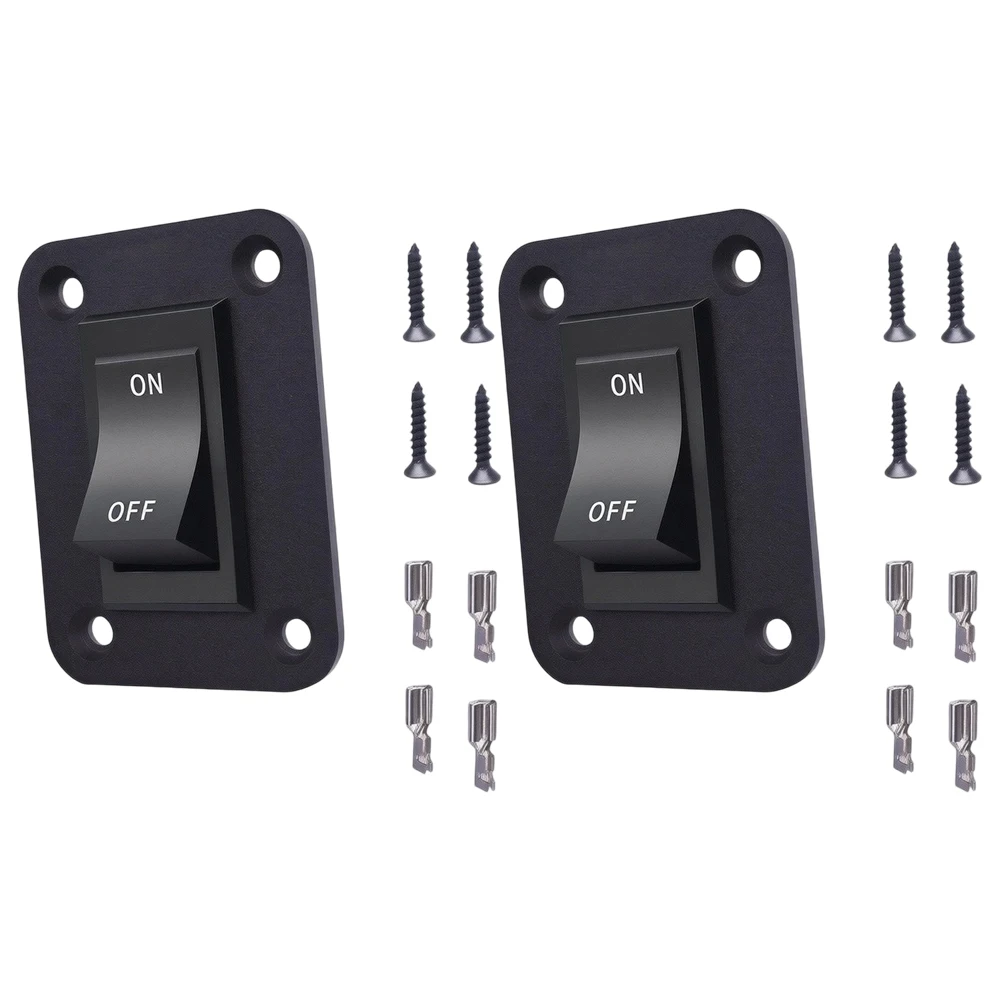 For Outdoor Adventures Black 12V 20A Switch Panel Trailer Power Switch Reliable Performance Overload Protection