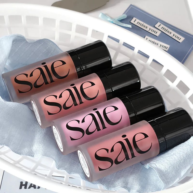 Hot Latest Style Saie Liquid Powder Blusher Liquid High Gloss Gel Natural Long-lasting Touch-up Brand Portable Makeup Cosmetics