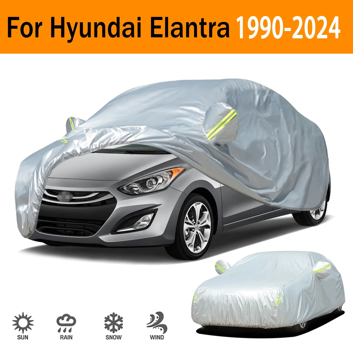 

Car Cover Protection Sunscreen Heat Insulation Resistant Scratch For Hyundai Elantra 1990-2024 Car Exterior Accessories