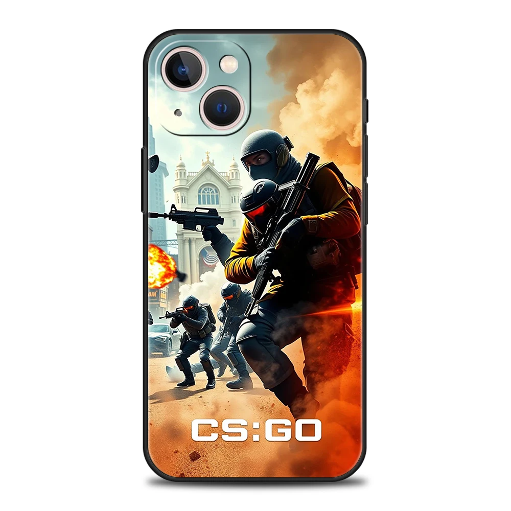 Counter Strike CS GO Hot Game Handyhülle für iPhone 16 15 14 13 12 Pro Max 11 Pro Max 7 8 Plus XS XR stoßfeste Silikonhülle – Detail 3