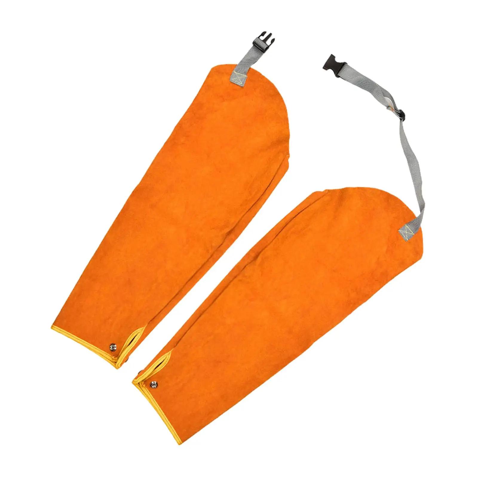 Welding Protective Sleeves Easy to Use PU Leather Thickened High Temperature Sleeves Arm Protection Covers Portable for Welding