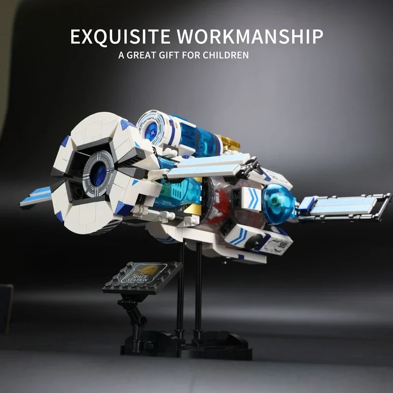 550 pièces MOC réelation Station spatiale interstellaire vaisseau spatial modèle blocs de construction ville pour enfants briques jouet cadeaux