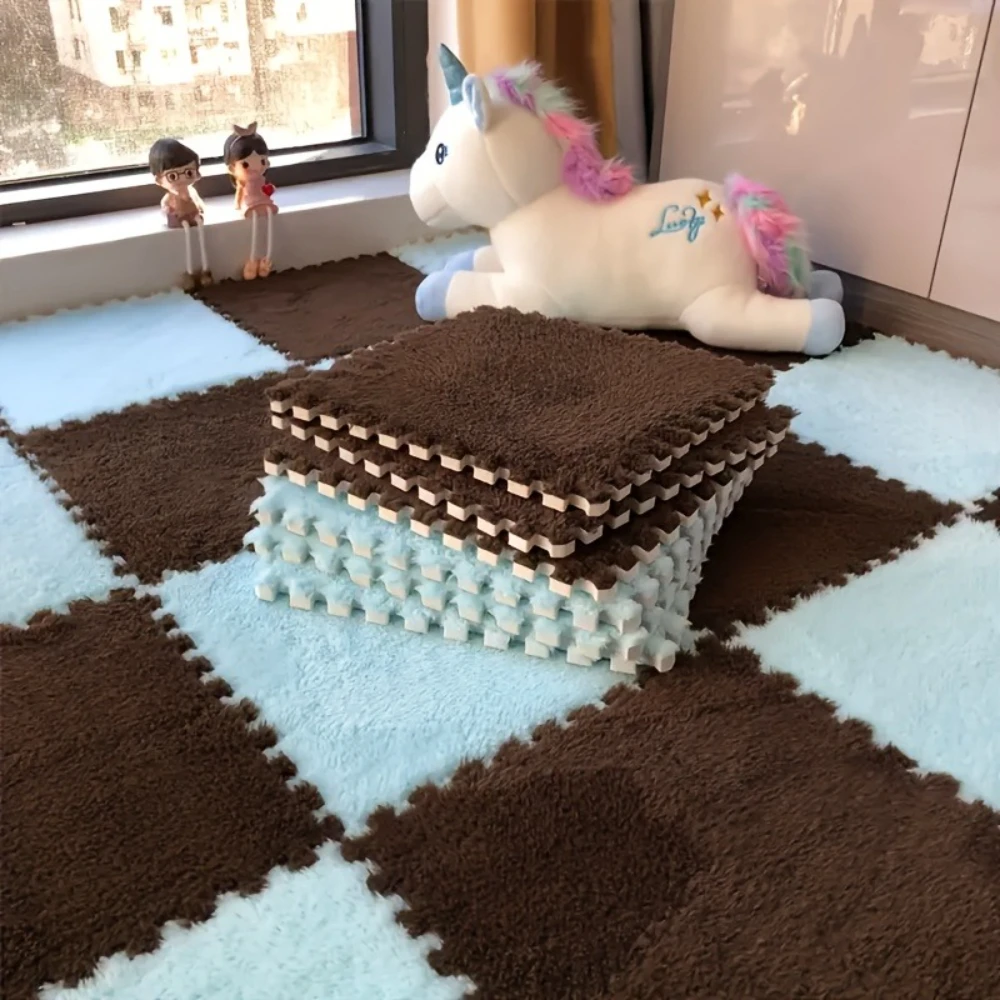 

8/16 шт. детский коврик для ползания, переплетенный пенопластовый игровой коврик для детей, мягкий нескользящий напольный коврик из ЭВА, принадлежности для новорожденных, декор для спальни