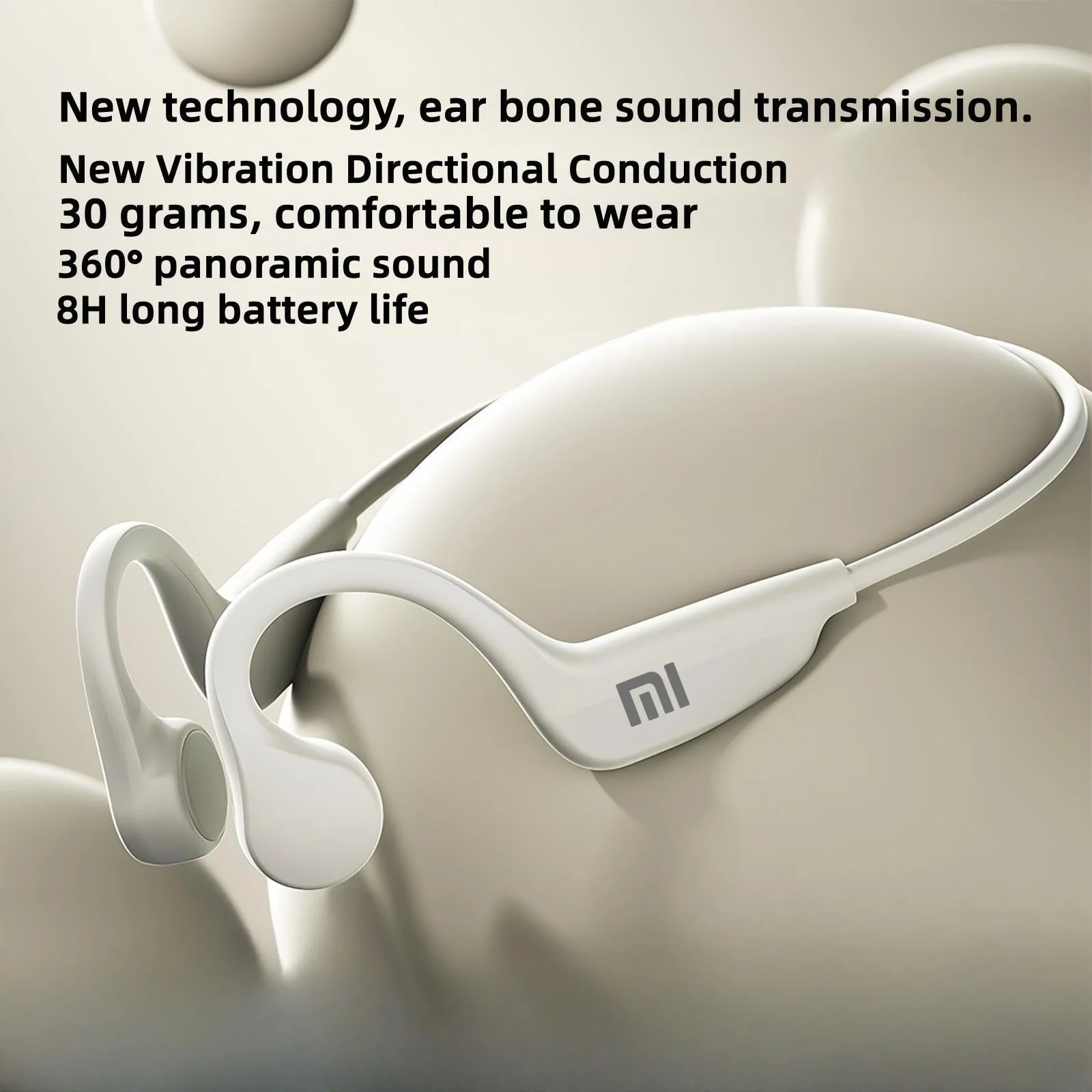 Xiaomi S3 Bone Conduction Neckband Wireless Earphones Bluetooth Headphones Sports Over Ear Headset With Mic Stereo Earbud