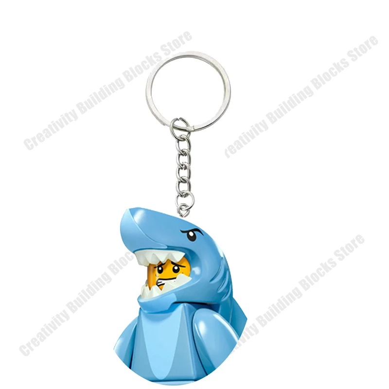 2pcs/set hot selling keychain couple series girl boy 3D model DIY building block toy model children\'s toy gift