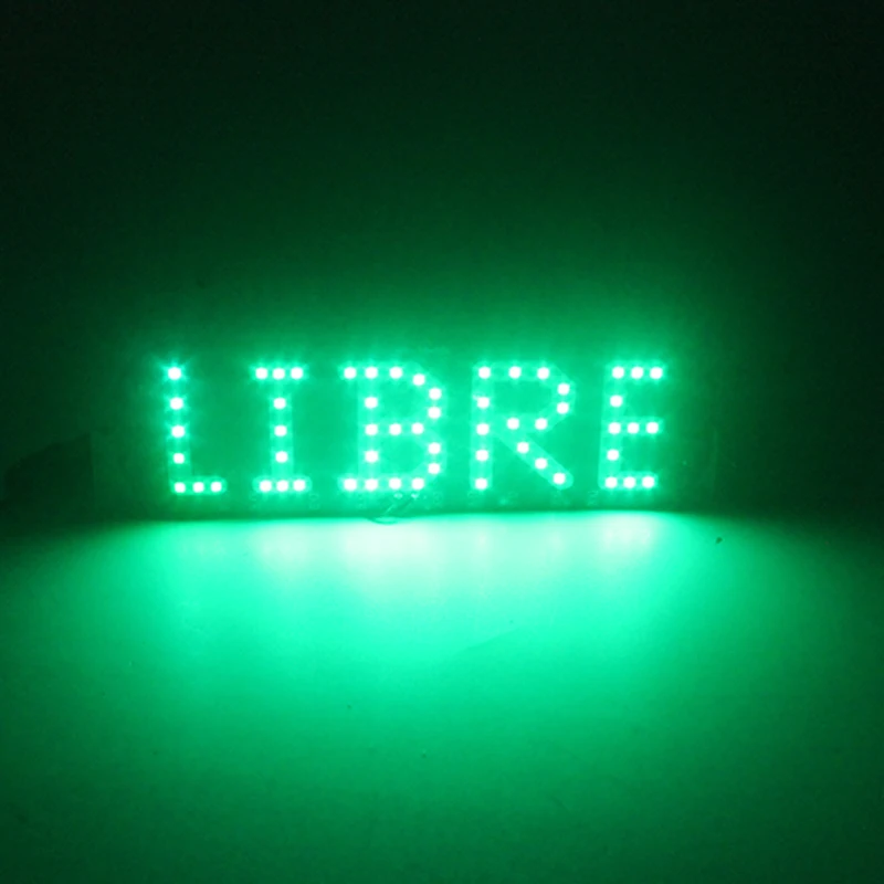 Libre LED Car Windshield Warning Light Cigarette Lighter Plug In Energy Saving Easy Install For Vehicles Red/Green/White/Blue