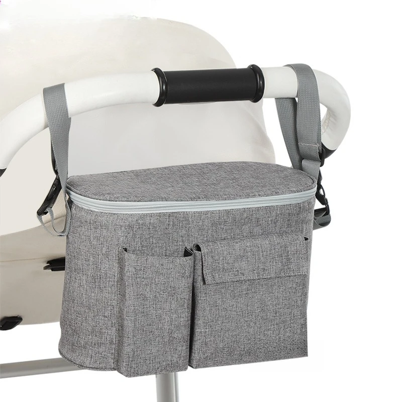 

Baby Stroller Organizer Bag Large Capacity Multi-Pocket Hanging Bag Universal Storage Bag for Diaper Bottle Baby Essentials