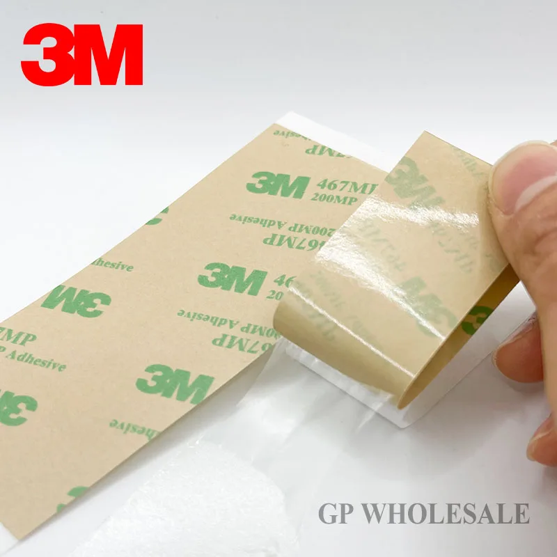 5pcs 10cmx20cmx0.06mm Clear 3M 467 467MP 200MP Double Sided Adhesive Tape