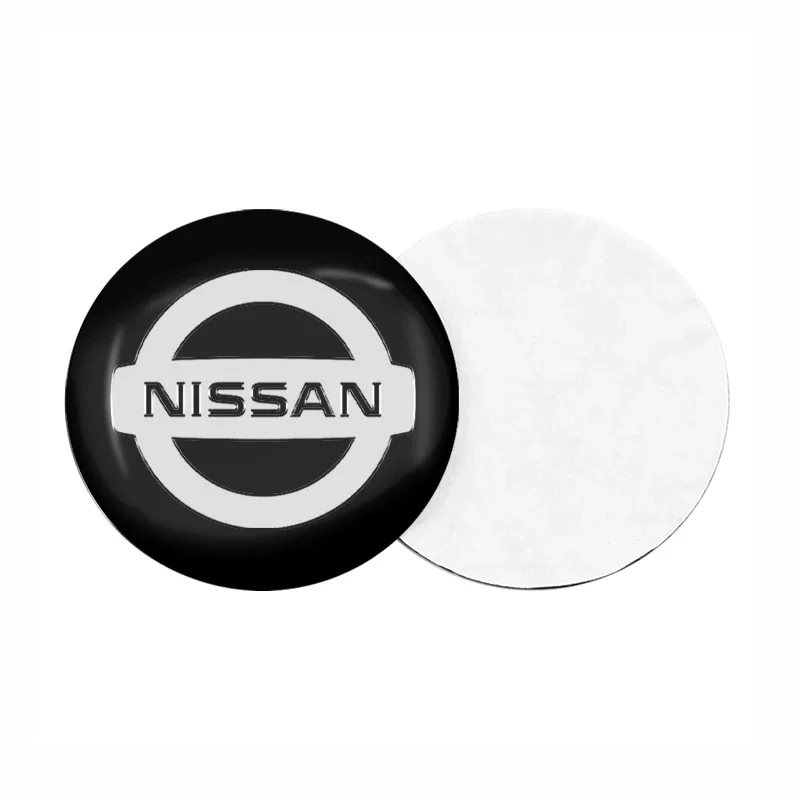 56mm Aluminum Alloy Car Wheel Center Decal Hub Sticker For Nissan X-trail Qashqai Note Juke leaf Sentra Patrol Car Styling