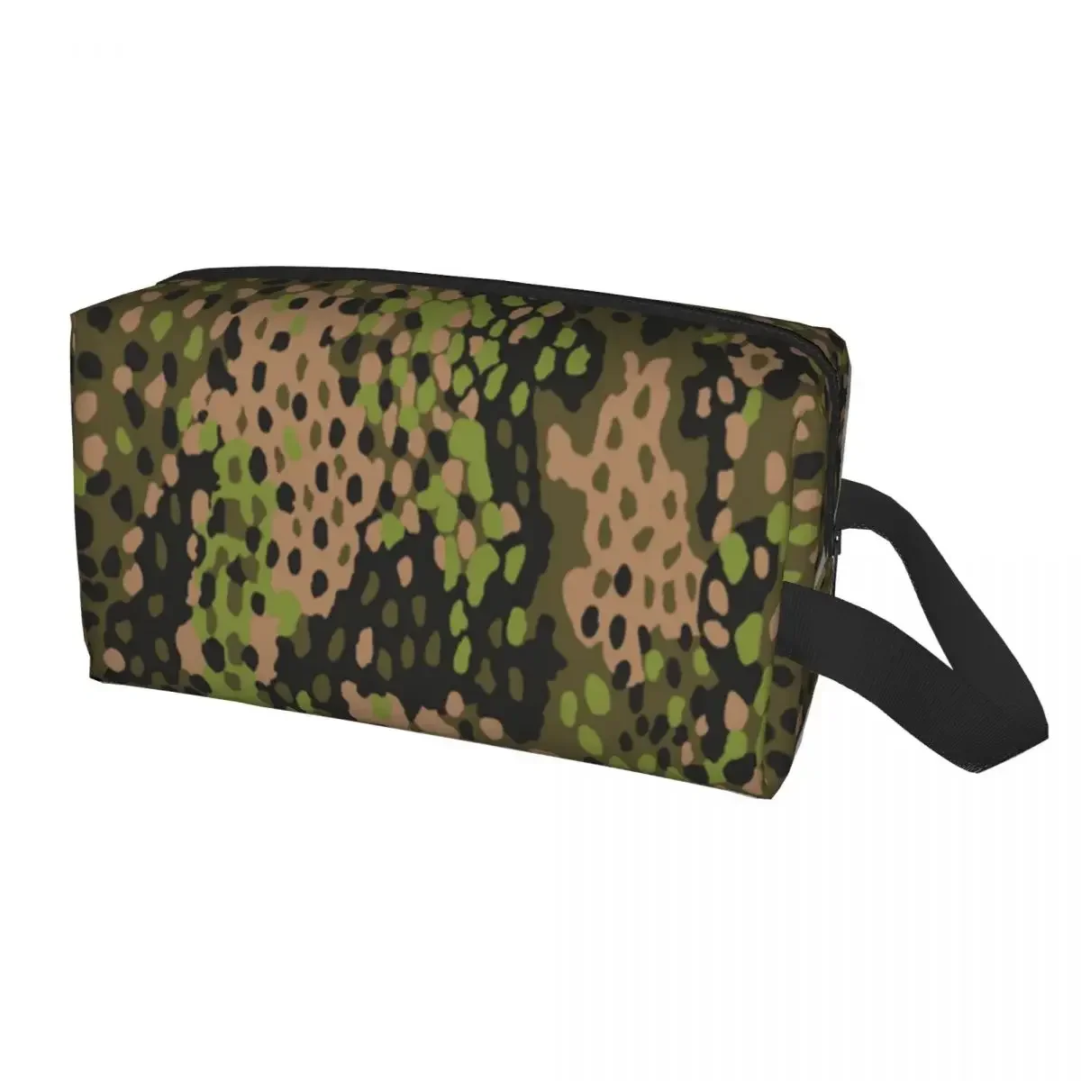 Custom WW2 Camo Toiletry Bag Women Germany Arm Military Camouflage Makeup Cosmetic Organizer Ladies Beauty Storage Dopp Kit Case