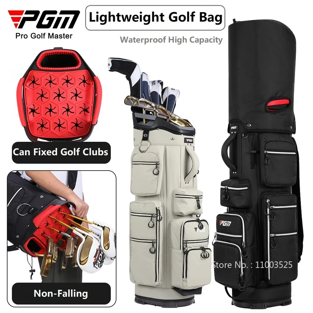 

PGM Lightweight Golf Bag Waterproof Standard Ball Bags Large Capacity Golf Aviation Package Can Hold All Set Clubs