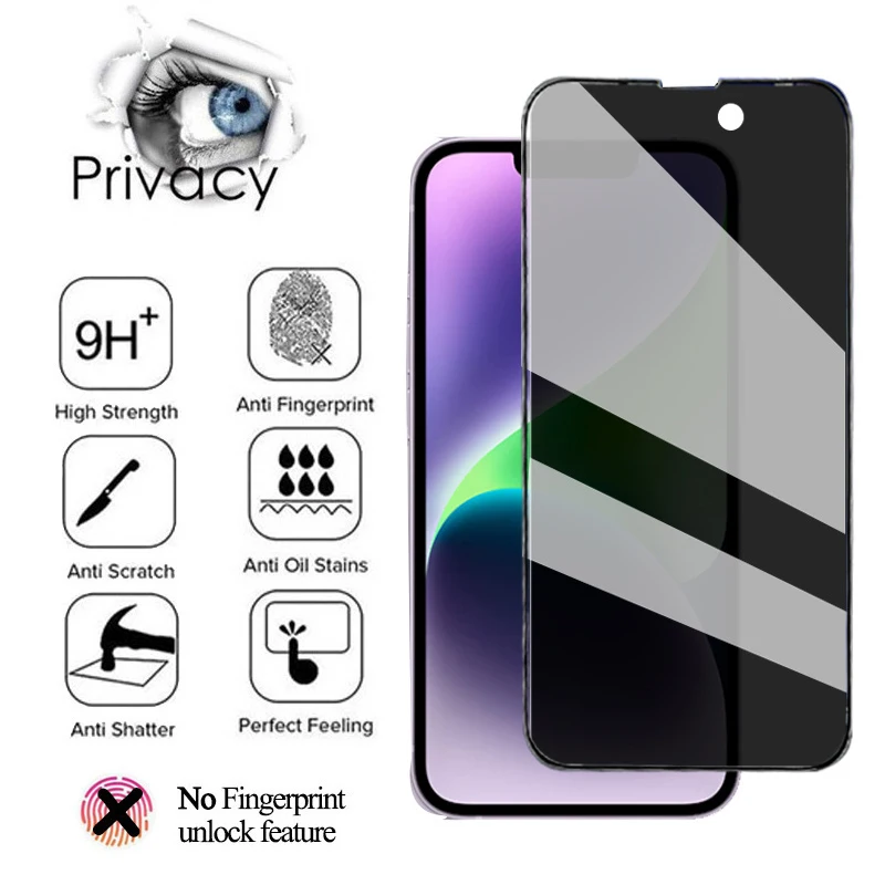 iPhone 15 pro Privacy screen protectors for apple iPhone 14 pro anti-spy cristal templado iPhone 14 pro max 14 plus 13 pro max safty privacy