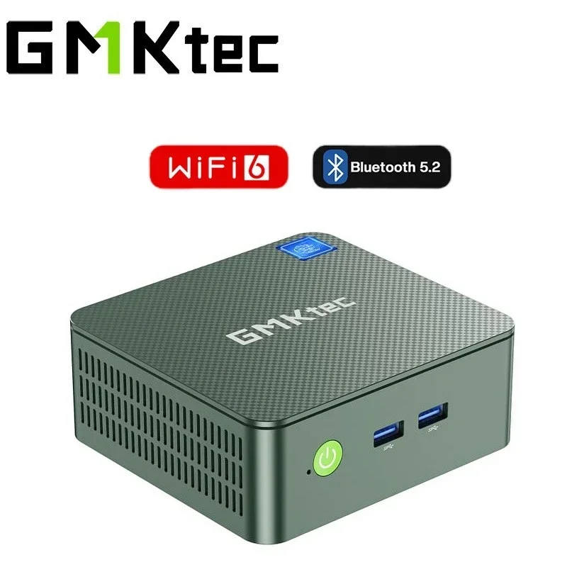 GMKtec G3 MINI PC 12th Alder Lake N100 Windows 11 Pro DMMI DDR4 M.2 2280 NVMe SSD PCIE 3.0 WIFI6 BT5.2 4K@60H  HD*2 Mini PC