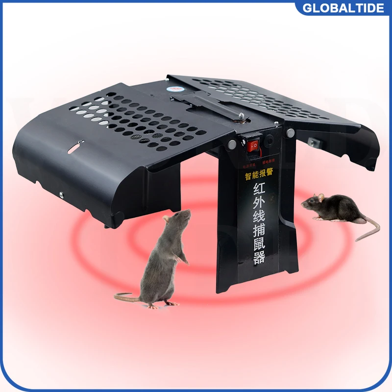 Fully automatic infrared sensing Mousetrap Intelligent detection and immediate capture Household Mouse Catcher Reusable Rat Cage